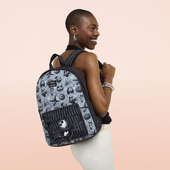 The Nightmare Before Christmas All-Over Print Nylon Full-Size Backpack, Image 2